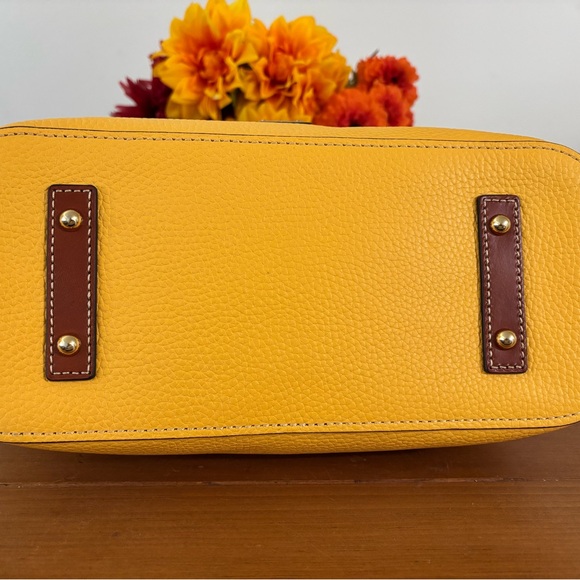 Dooney & Bourke Maze and Brown Pebble Leather Tote - Picture 8 of 14